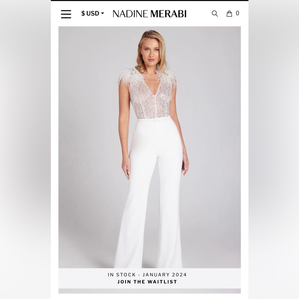 Nadine Merabi Elissa Jumpsuit size SM (US 6)